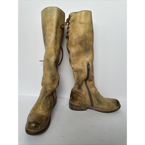Be & D Shoes - Bed Stu Leather Knee-high Riding Boots Size 6.5